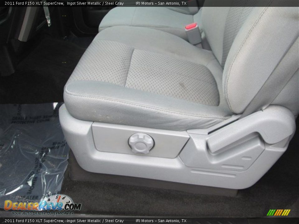 2011 Ford F150 XLT SuperCrew Ingot Silver Metallic / Steel Gray Photo #12