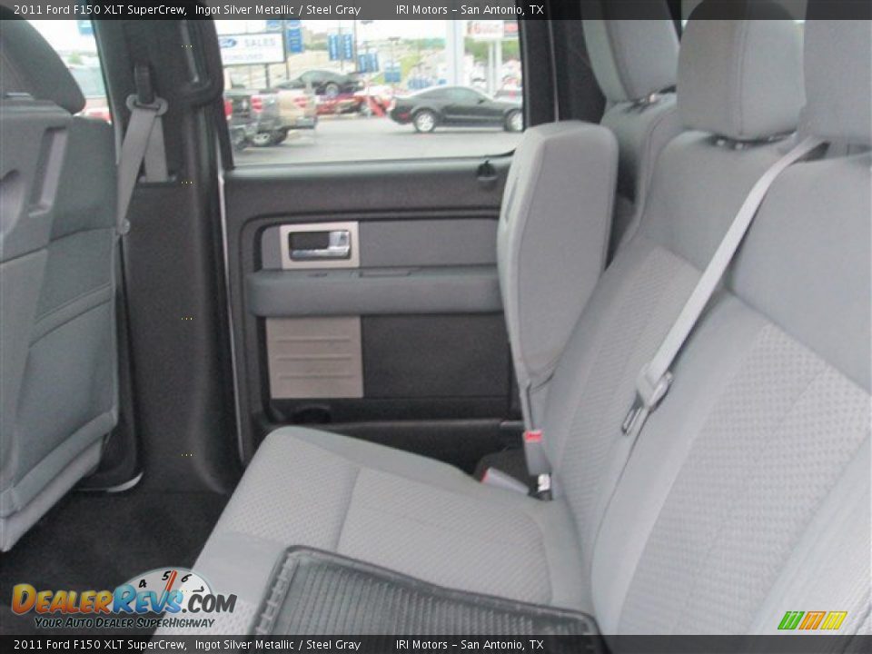 2011 Ford F150 XLT SuperCrew Ingot Silver Metallic / Steel Gray Photo #14