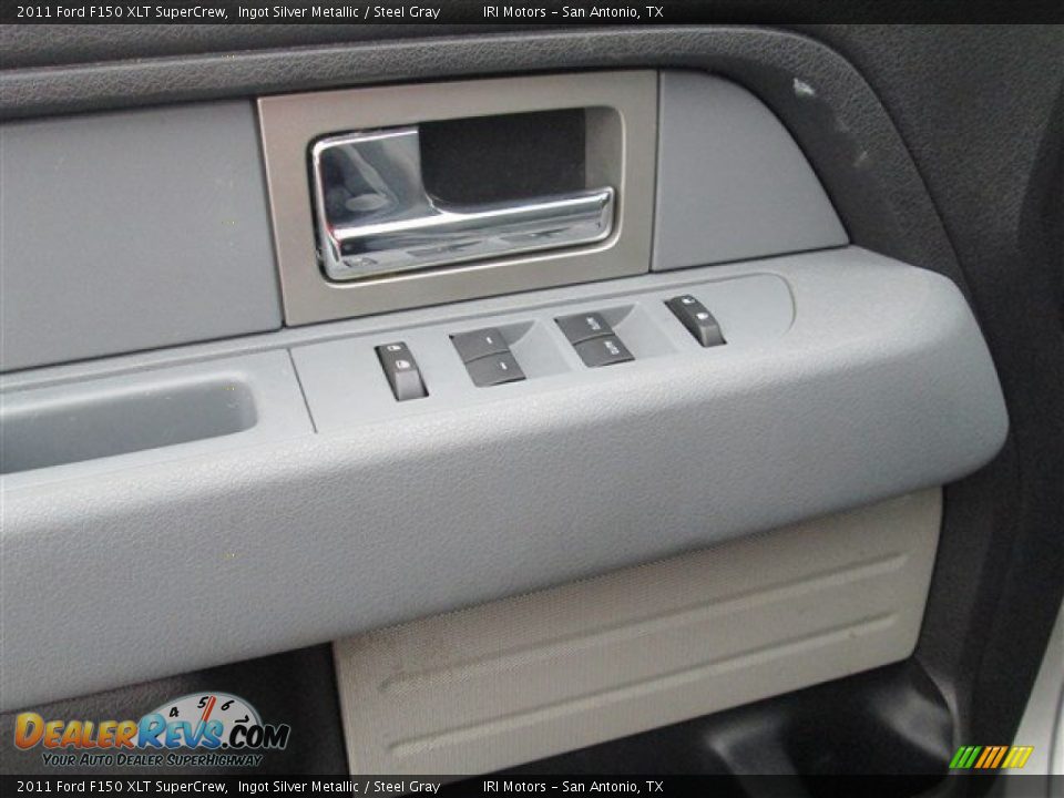 2011 Ford F150 XLT SuperCrew Ingot Silver Metallic / Steel Gray Photo #15