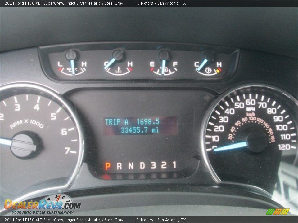 2011 Ford F150 XLT SuperCrew Ingot Silver Metallic / Steel Gray Photo #17