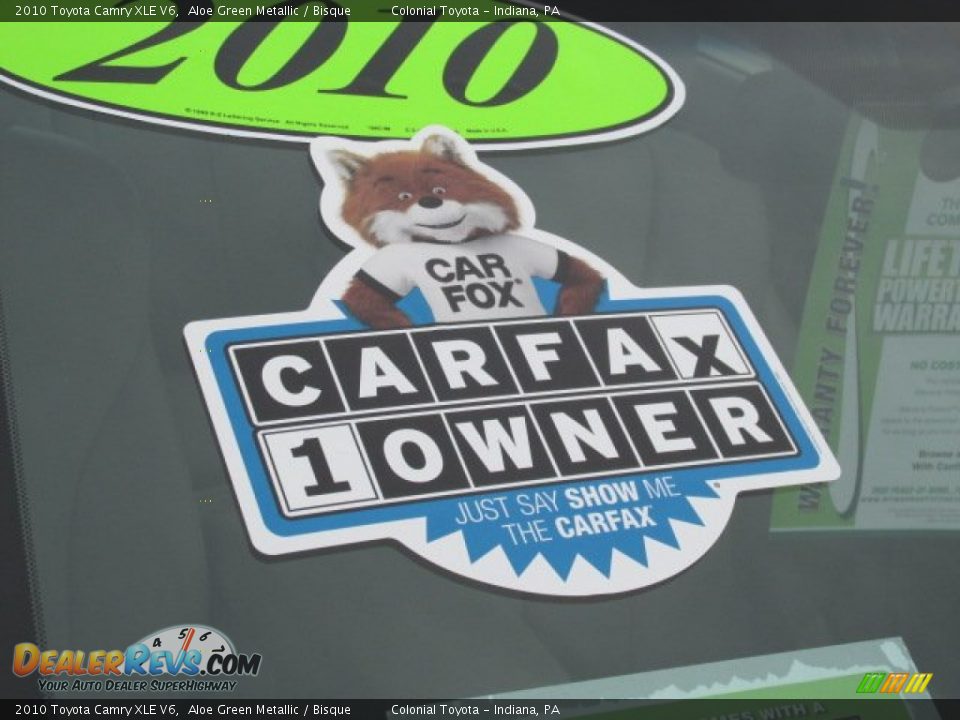 2010 Toyota Camry XLE V6 Aloe Green Metallic / Bisque Photo #7