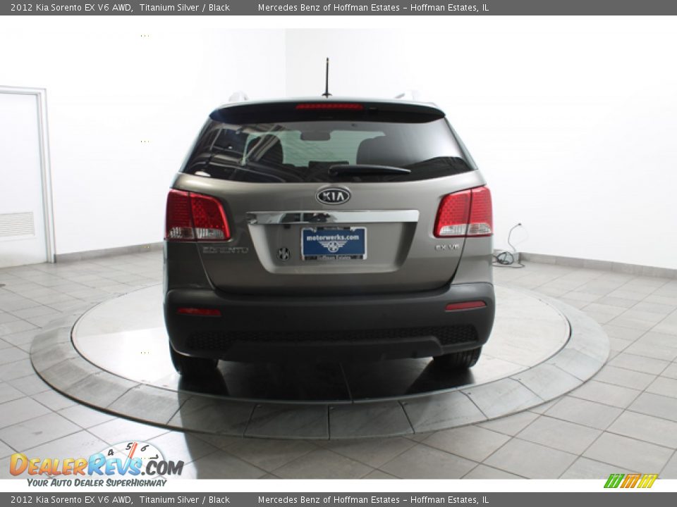 2012 Kia Sorento EX V6 AWD Titanium Silver / Black Photo #4