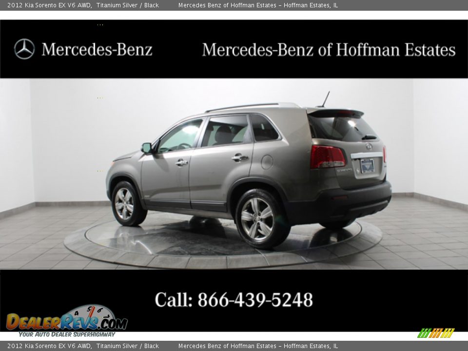 2012 Kia Sorento EX V6 AWD Titanium Silver / Black Photo #5