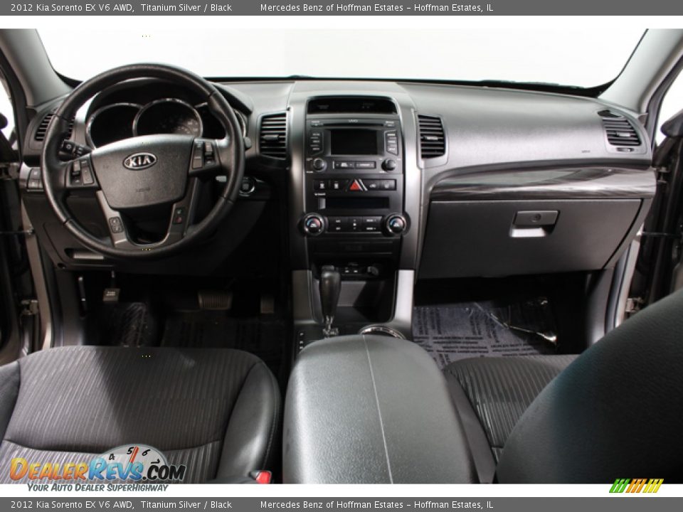 2012 Kia Sorento EX V6 AWD Titanium Silver / Black Photo #6