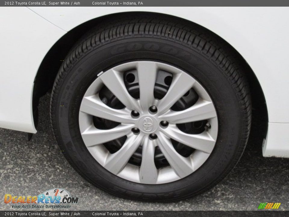 2012 Toyota Corolla LE Super White / Ash Photo #4