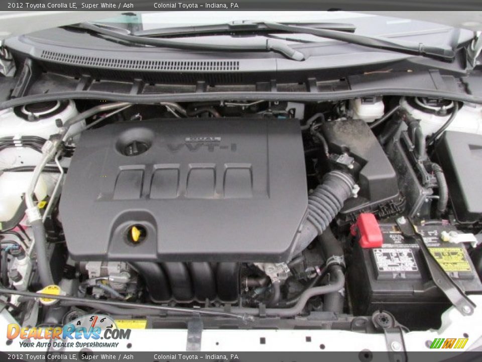2012 Toyota Corolla LE Super White / Ash Photo #9
