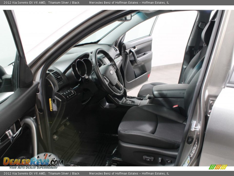 2012 Kia Sorento EX V6 AWD Titanium Silver / Black Photo #18