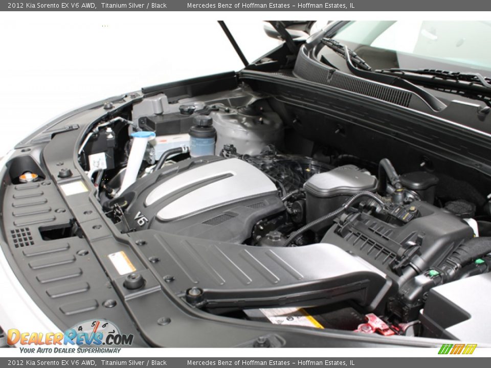 2012 Kia Sorento EX V6 AWD Titanium Silver / Black Photo #24