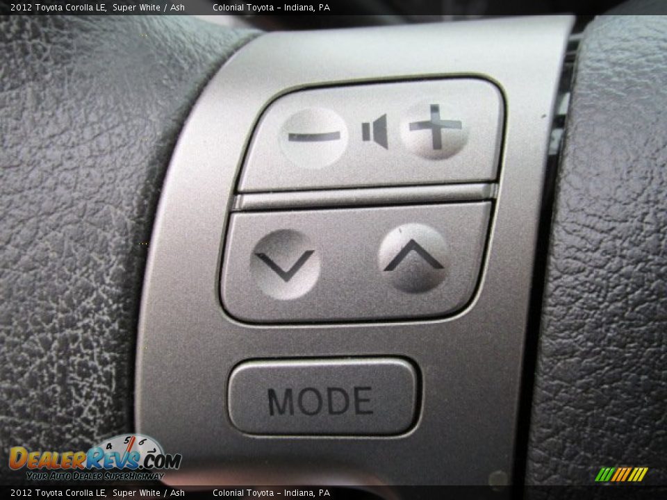 2012 Toyota Corolla LE Super White / Ash Photo #17