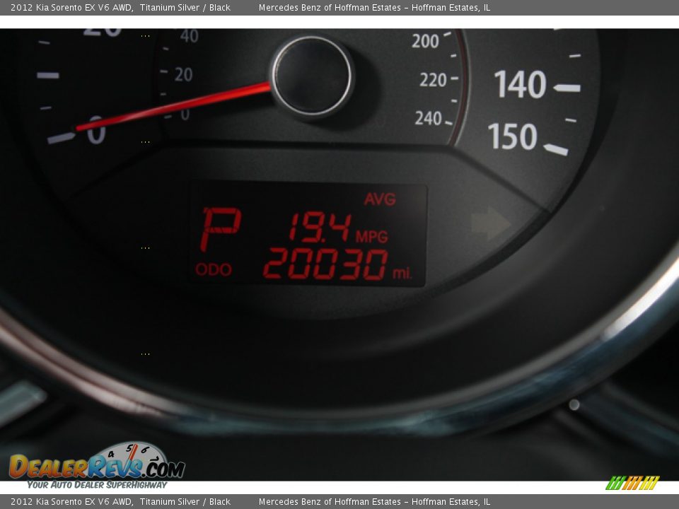 2012 Kia Sorento EX V6 AWD Titanium Silver / Black Photo #25