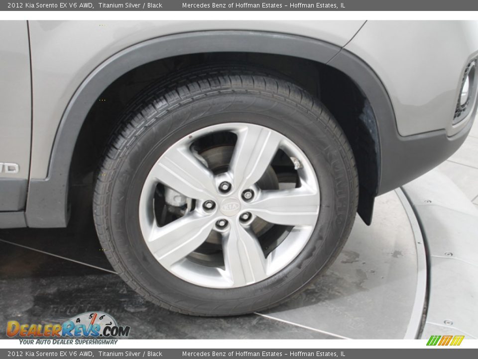 2012 Kia Sorento EX V6 AWD Titanium Silver / Black Photo #27