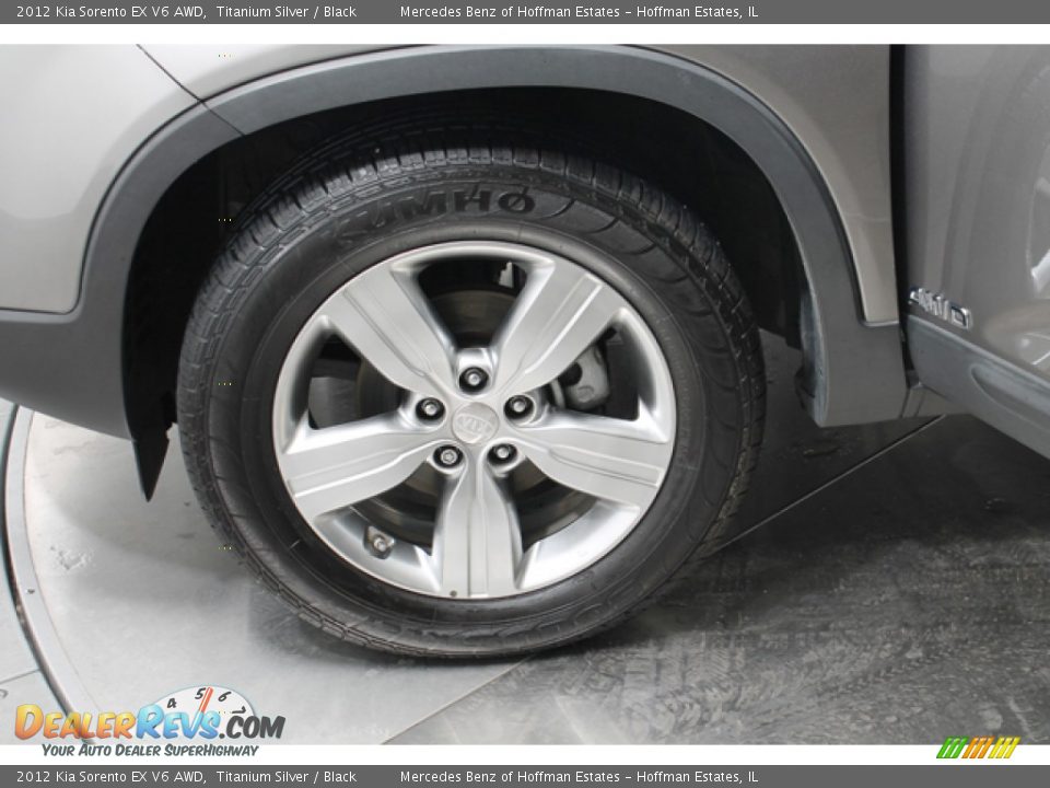 2012 Kia Sorento EX V6 AWD Titanium Silver / Black Photo #28