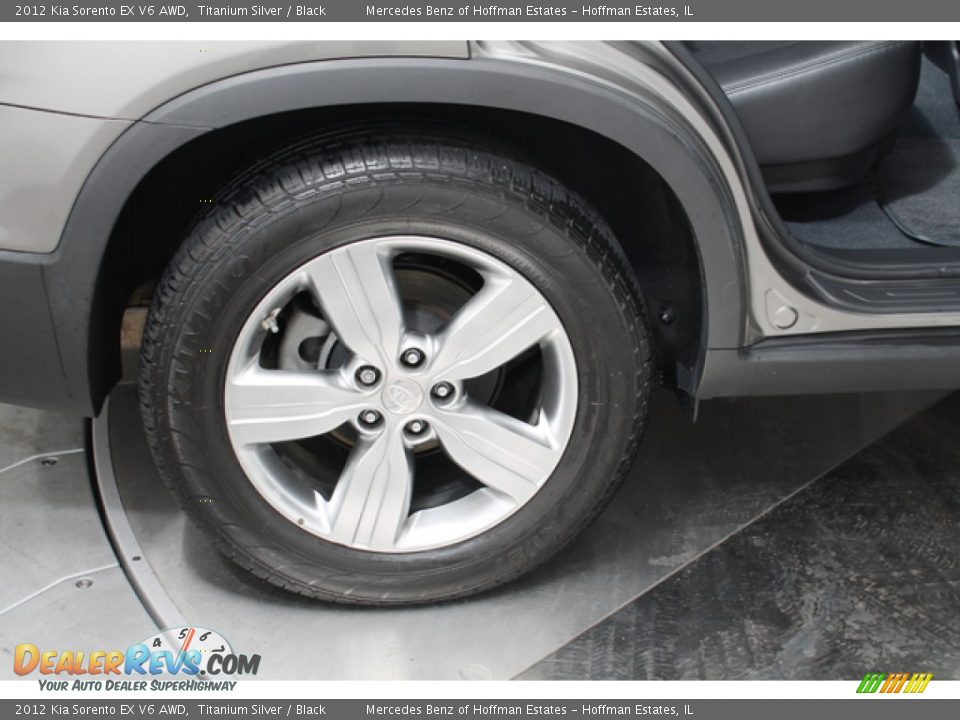 2012 Kia Sorento EX V6 AWD Titanium Silver / Black Photo #29