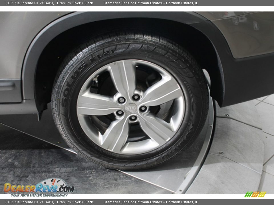 2012 Kia Sorento EX V6 AWD Titanium Silver / Black Photo #30