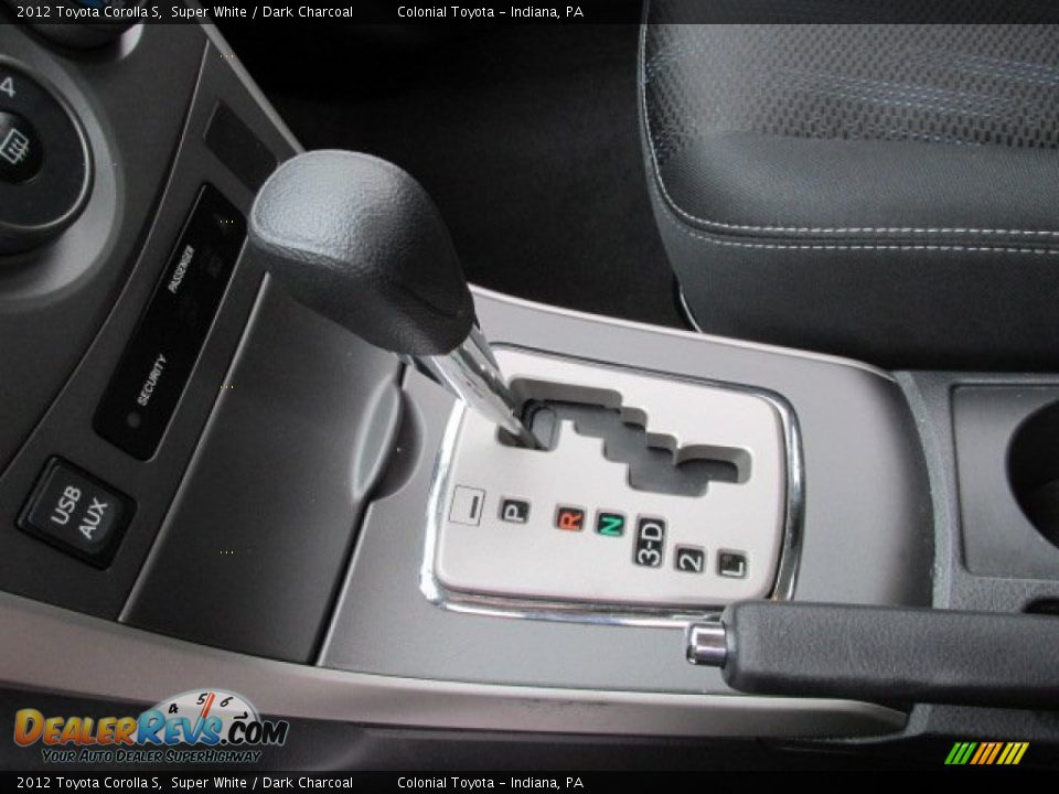 2012 Toyota Corolla S Super White / Dark Charcoal Photo #14