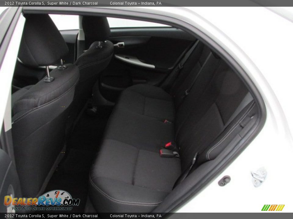2012 Toyota Corolla S Super White / Dark Charcoal Photo #16