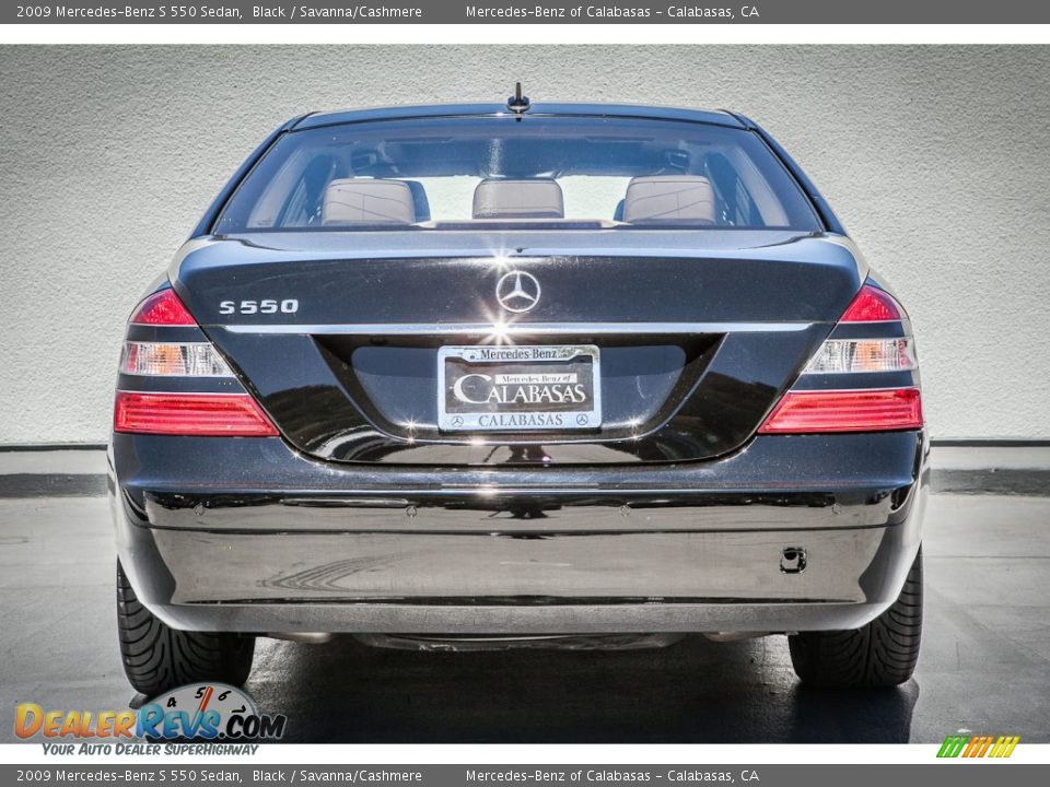 2009 Mercedes-Benz S 550 Sedan Black / Savanna/Cashmere Photo #3
