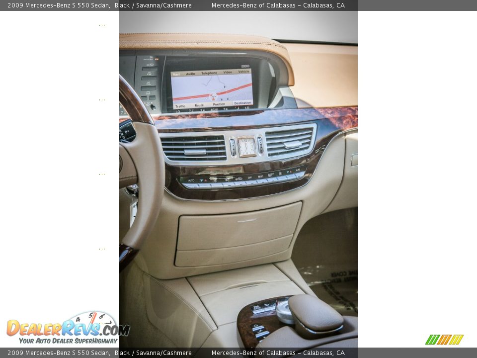 2009 Mercedes-Benz S 550 Sedan Black / Savanna/Cashmere Photo #5