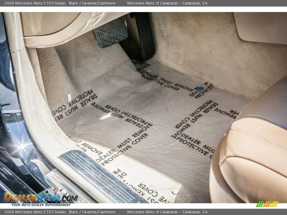 2009 Mercedes-Benz S 550 Sedan Black / Savanna/Cashmere Photo #6
