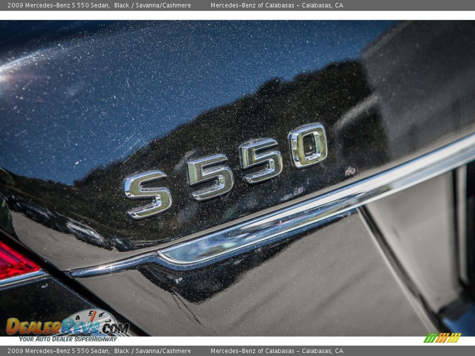 2009 Mercedes-Benz S 550 Sedan Black / Savanna/Cashmere Photo #7