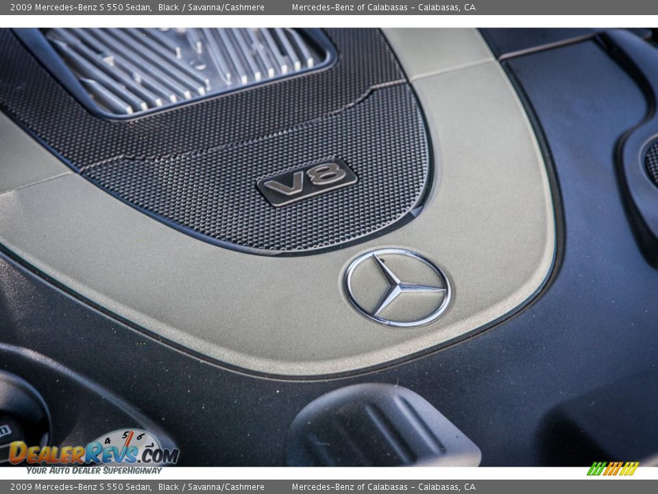 2009 Mercedes-Benz S 550 Sedan Black / Savanna/Cashmere Photo #14