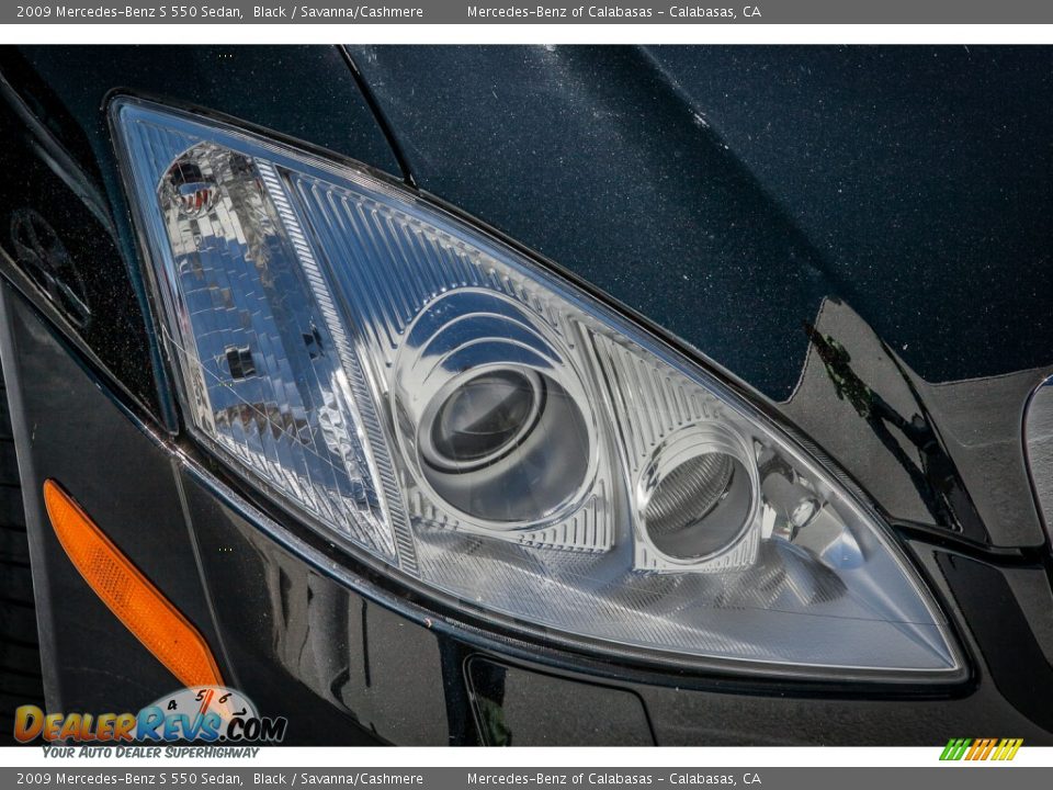 2009 Mercedes-Benz S 550 Sedan Black / Savanna/Cashmere Photo #15