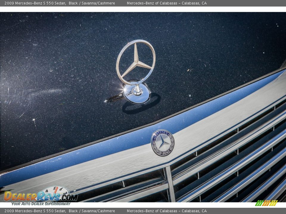 2009 Mercedes-Benz S 550 Sedan Black / Savanna/Cashmere Photo #16