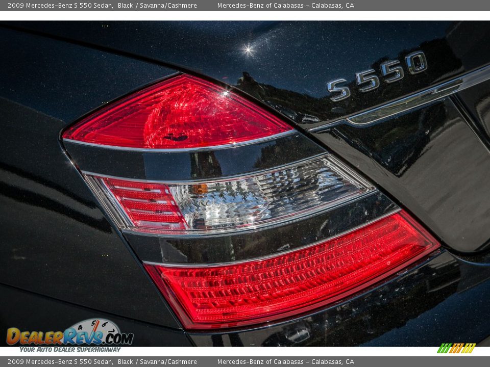 2009 Mercedes-Benz S 550 Sedan Black / Savanna/Cashmere Photo #17