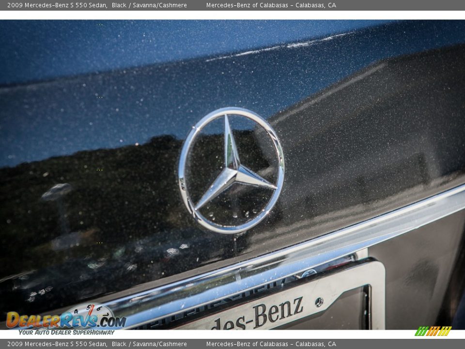 2009 Mercedes-Benz S 550 Sedan Black / Savanna/Cashmere Photo #18