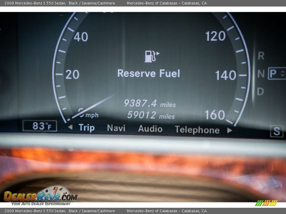 2009 Mercedes-Benz S 550 Sedan Black / Savanna/Cashmere Photo #19