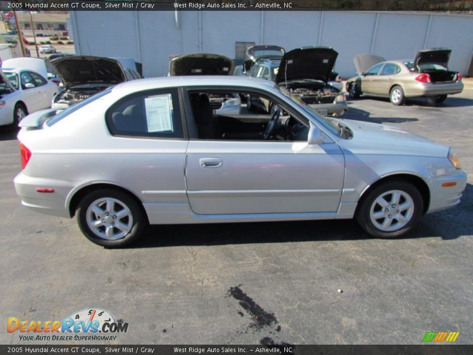 2005 Hyundai Accent GT Coupe Silver Mist / Gray Photo #3