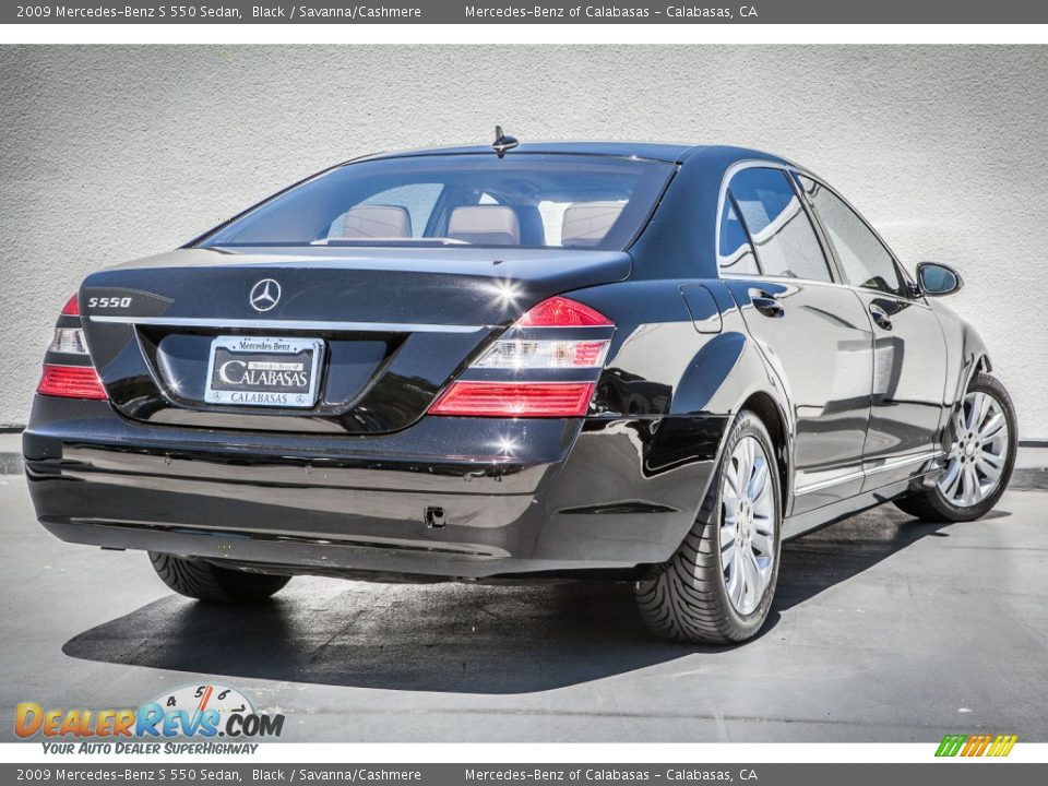 2009 Mercedes-Benz S 550 Sedan Black / Savanna/Cashmere Photo #23