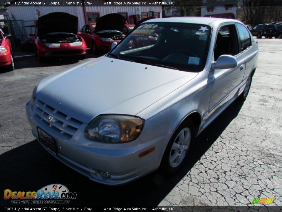 2005 Hyundai Accent GT Coupe Silver Mist / Gray Photo #11