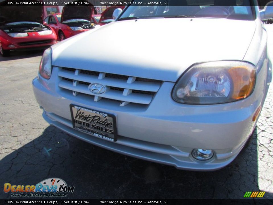 2005 Hyundai Accent GT Coupe Silver Mist / Gray Photo #12