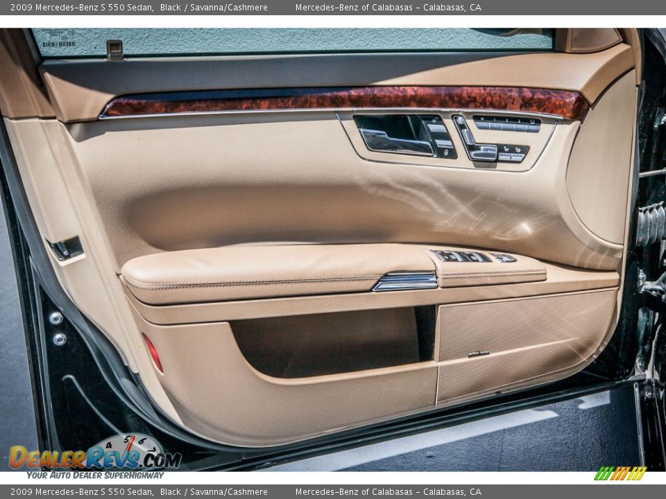 2009 Mercedes-Benz S 550 Sedan Black / Savanna/Cashmere Photo #28
