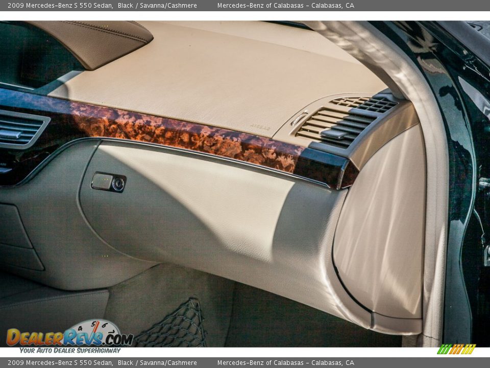 2009 Mercedes-Benz S 550 Sedan Black / Savanna/Cashmere Photo #31