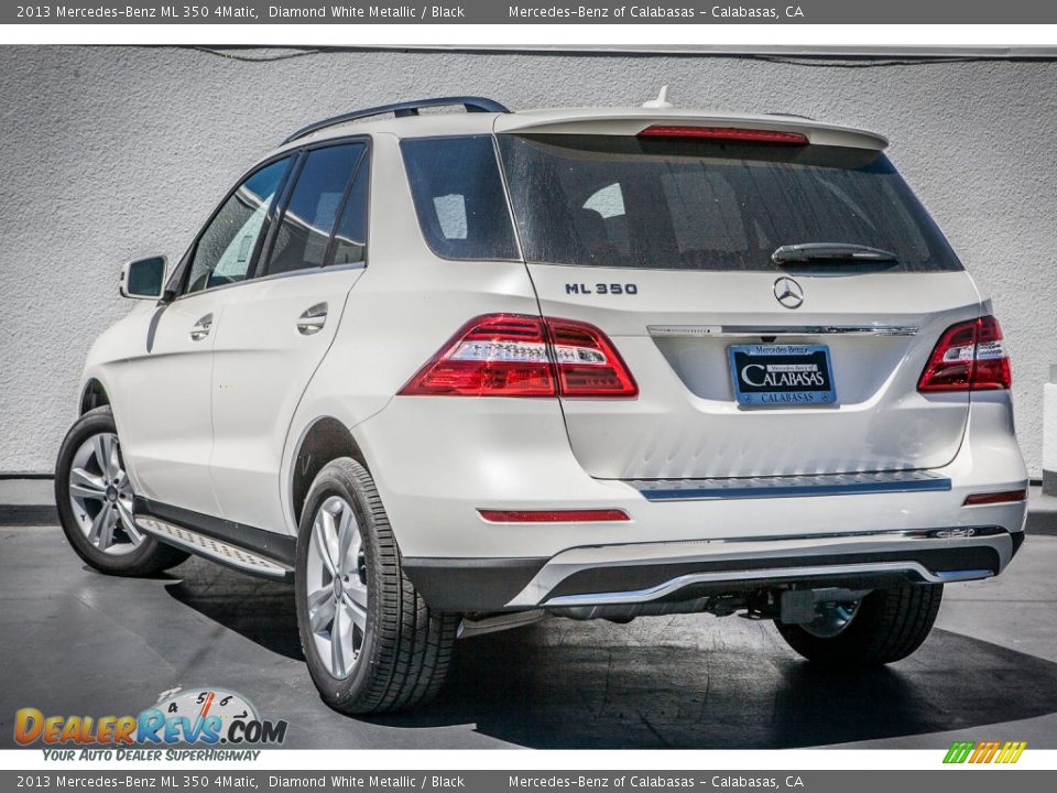 2013 Mercedes-Benz ML 350 4Matic Diamond White Metallic / Black Photo #2