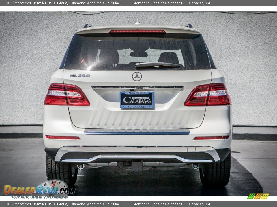 2013 Mercedes-Benz ML 350 4Matic Diamond White Metallic / Black Photo #3