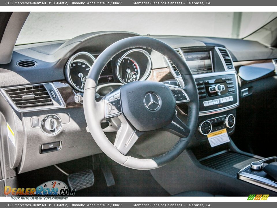 2013 Mercedes-Benz ML 350 4Matic Diamond White Metallic / Black Photo #5