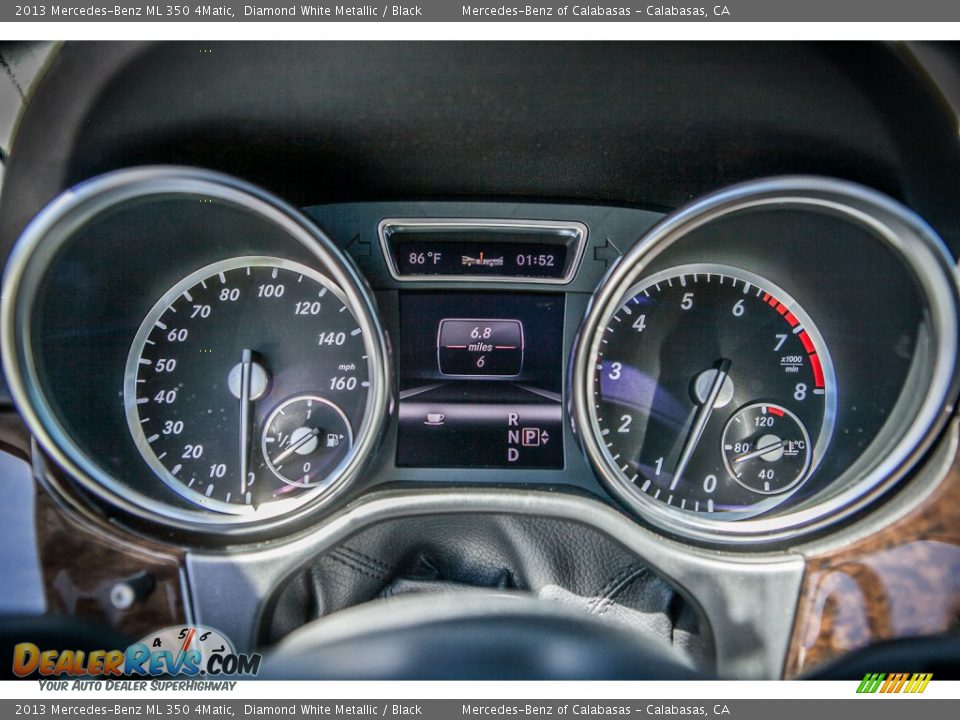 2013 Mercedes-Benz ML 350 4Matic Diamond White Metallic / Black Photo #6
