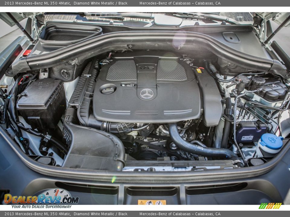 2013 Mercedes-Benz ML 350 4Matic Diamond White Metallic / Black Photo #9
