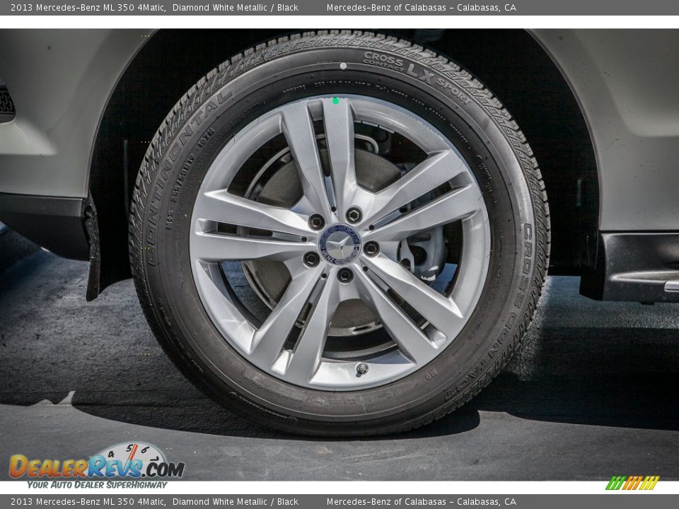 2013 Mercedes-Benz ML 350 4Matic Diamond White Metallic / Black Photo #10