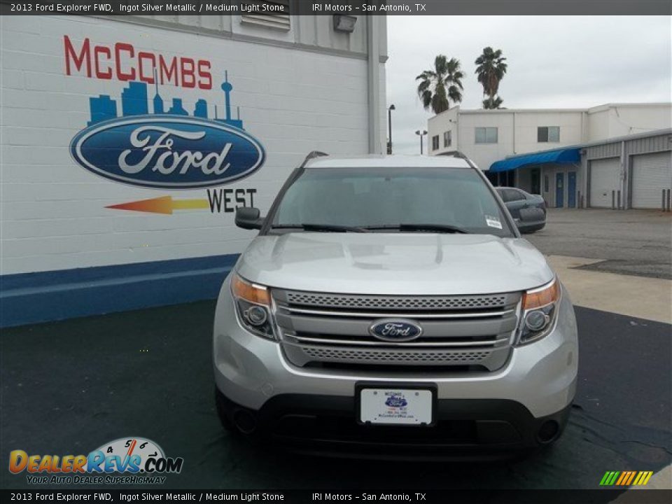 2013 Ford Explorer FWD Ingot Silver Metallic / Medium Light Stone Photo #1