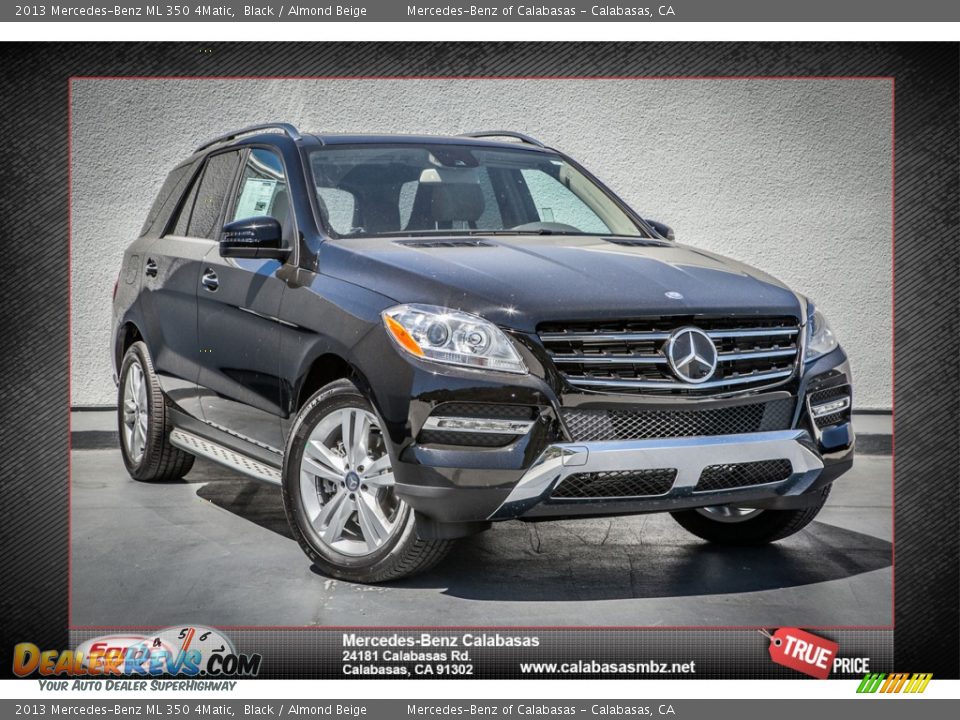 2013 Mercedes-Benz ML 350 4Matic Black / Almond Beige Photo #1