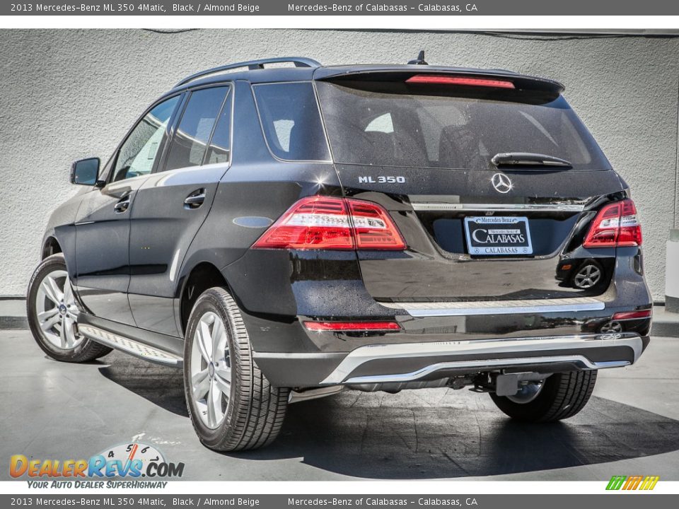2013 Mercedes-Benz ML 350 4Matic Black / Almond Beige Photo #2