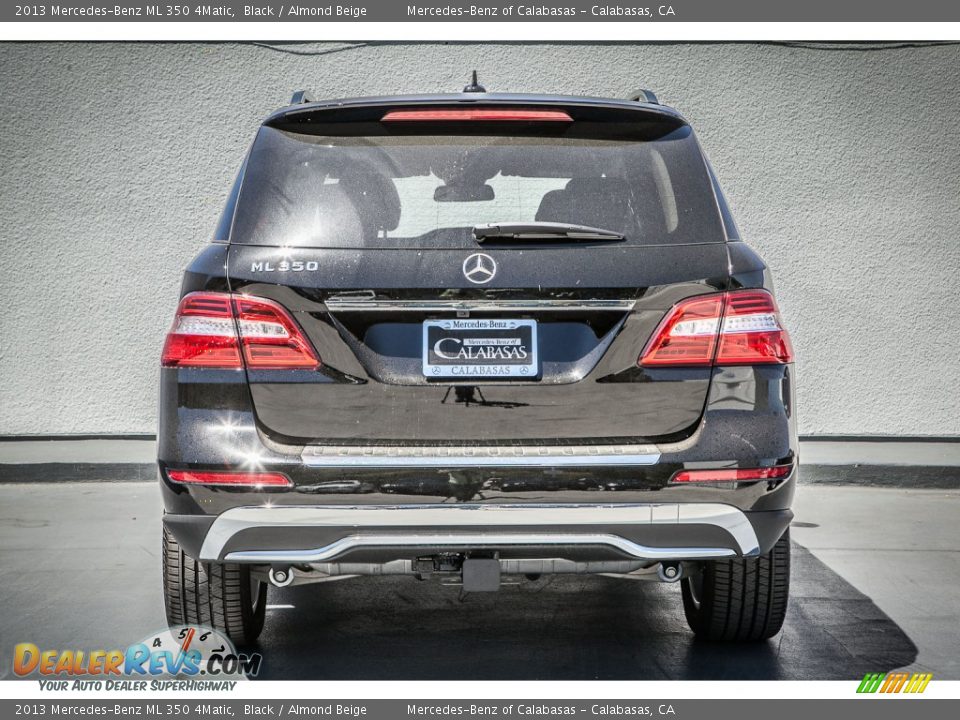2013 Mercedes-Benz ML 350 4Matic Black / Almond Beige Photo #3