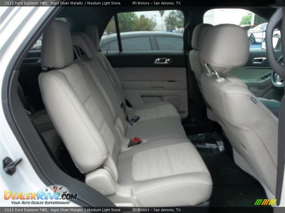 2013 Ford Explorer FWD Ingot Silver Metallic / Medium Light Stone Photo #12