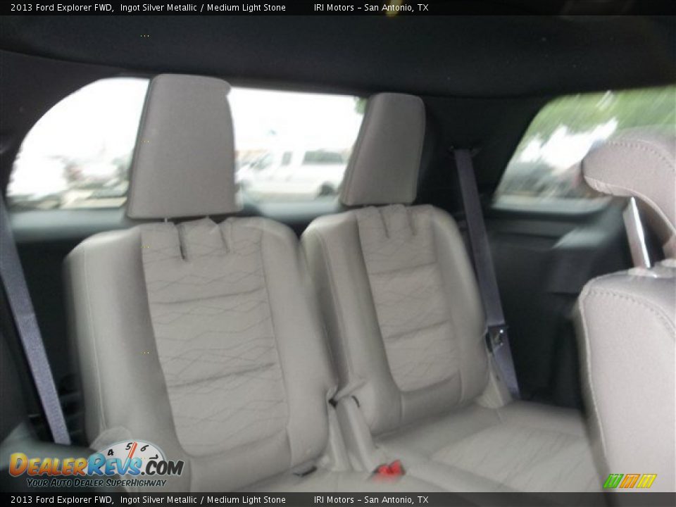 2013 Ford Explorer FWD Ingot Silver Metallic / Medium Light Stone Photo #13