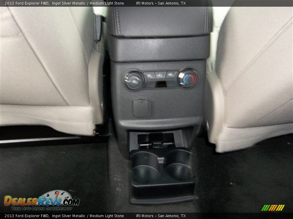 2013 Ford Explorer FWD Ingot Silver Metallic / Medium Light Stone Photo #14