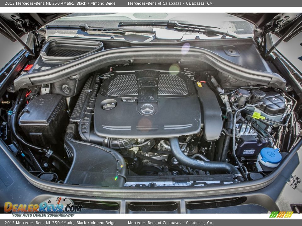 2013 Mercedes-Benz ML 350 4Matic Black / Almond Beige Photo #9